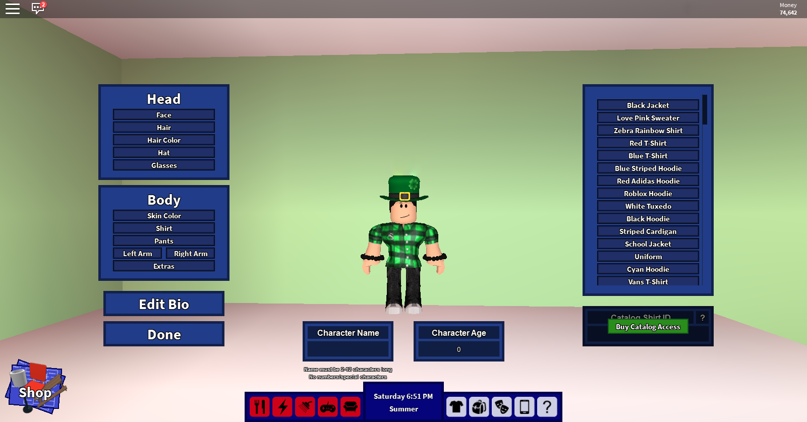 Avatar Customization Rocitizens Wiki Fandom - roblox catalog ids for rocitizens