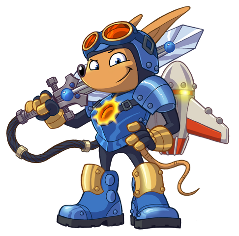 File:Sparkster (Rocket Knight 2010 Official Artwork PNG).png
