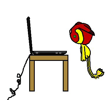 RubyStaresAtHerLaptop