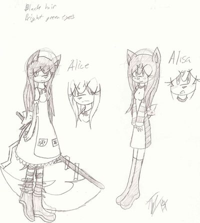 Alisa and her demon form, Alice