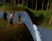 Thorlak, Sander, & Dion at jungle waterfall