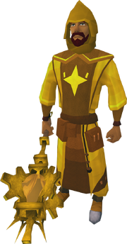 Golden Akrisae the Doomed's equipment (male) equipped