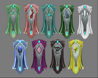 Elf City - Elven Clan capes concept art