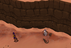 Luring snake
