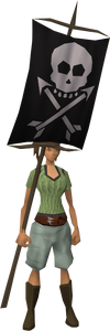 Lucky shot flag equipped
