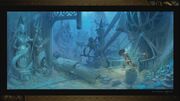 Underwater city concept art