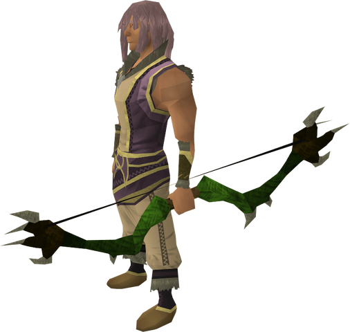File:Dark bow (green) equipped.png