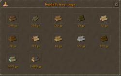 Grand Exchange Log Prices