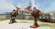Reindeer-terrorbird racing