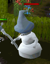 Snowman melting