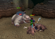 Giant Mole fight