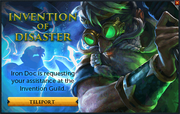 Invention of Disaster popup