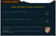Account Checker interface