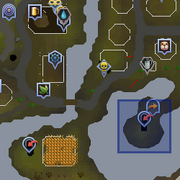 Taverley Slayer Dungeon entrance location