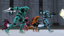 Reds and Blues attack!
