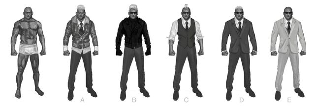 File:Johnny Gat Concept Art - Super Homie - six versions.jpg