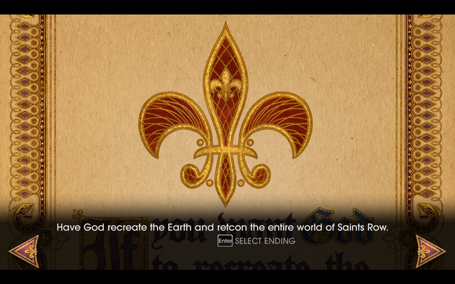 File:Gat out of Hell - Ending - Have God recreate the Earth and retcon the entire world of Saints Row.png