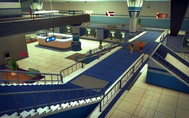 File:Wardill Airport building - stairs and walkways.jpg