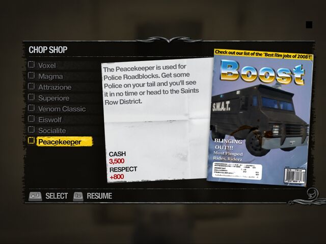File:Peacekeeper - Truckyard Chop Shop list in Saints Row 2.jpg