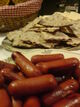 Prinskorv with knäckebröd