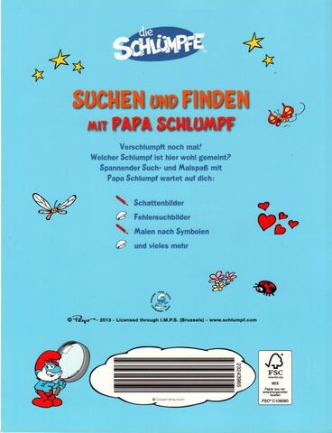Datei:Die Schlümpfe CompactVerlag Suchen und Finden mit Papa Schlumpf rear.jpg