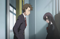 Kotonoha and Taisuke dispute