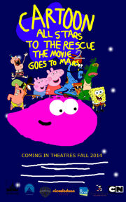 Cartoon All Stars To The Rescue The Movie 2 Goes To Mars Movie Poster (2014)