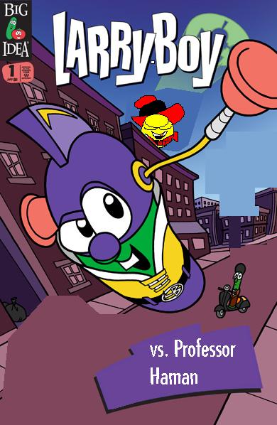 Larry-Boy vs. Professor Haman
