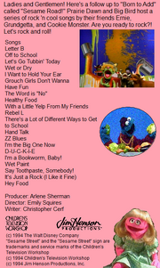 Sesame Road Back Cover