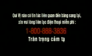 Report Video Tape Piracy Hotline Screen in Vietnamese (1997-2007)