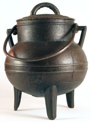 Ancient iron pot
