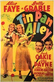 1940 - Tin Pan Alley Movie Poster