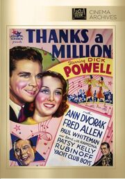 1935 - Thanks a Million DVD Cover (2013 Fox Cinema Archives)