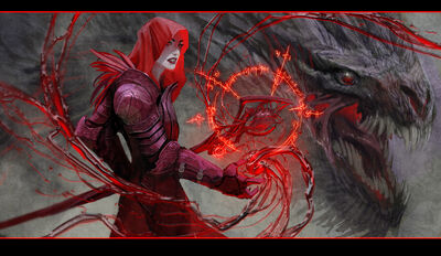 Blood magic ooor so i started drawing a head by nebezial-d68ad7c