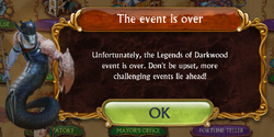 Special Event End Notice