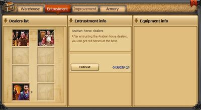 Armory tab entrustment