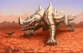 Desert kaiju lord of bones by crystalsully-d6es4vg