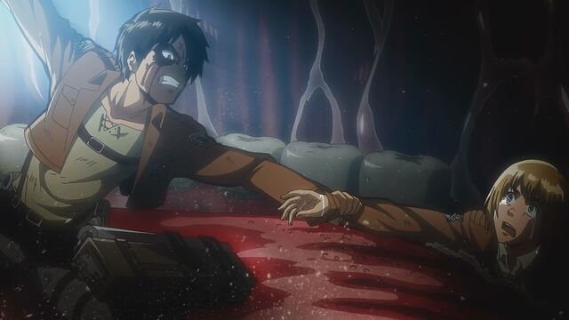 File:Eren grabbing Armin's arm.jpg