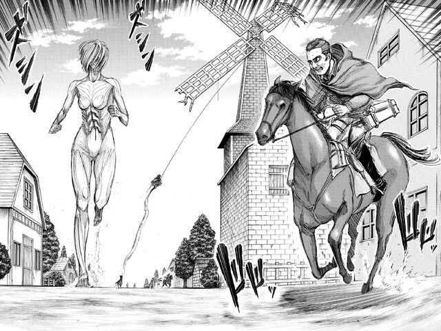 File:The Female Titan fighting with soldiers.jpg