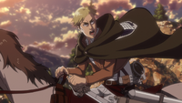 Erwin leading the Titans to Reiner