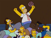 Homer pega buquê briga.jpg