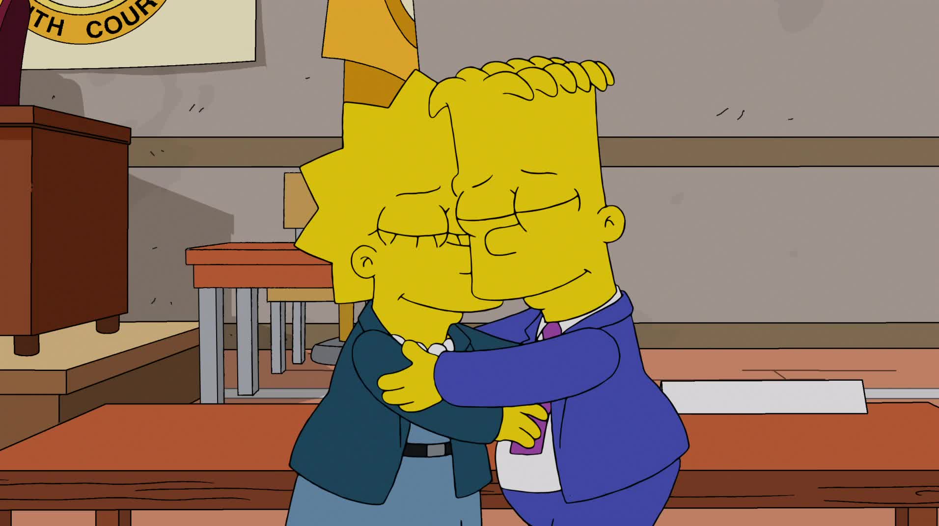 Симпсоны барт и Лиза любовь
