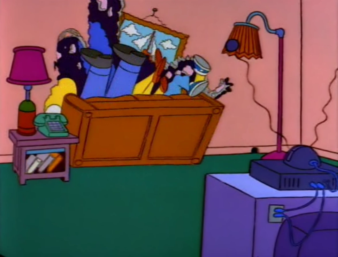 Tipping Couch couch gag Simpsons Wiki FANDOM powered by Wikia