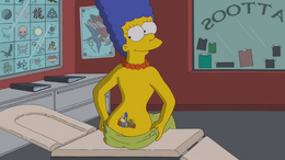 Marge's Butt Couch Gag