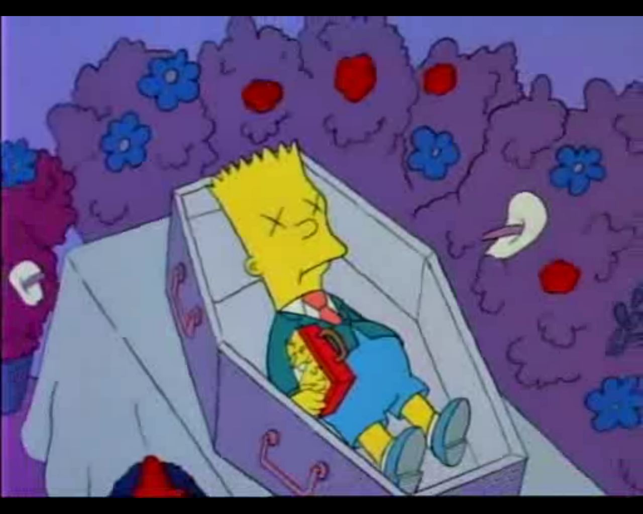 Image DeadBartInHisCoffinAtTheFuneral.png Simpsons Wiki FANDOM