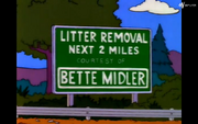Litter Removal sign