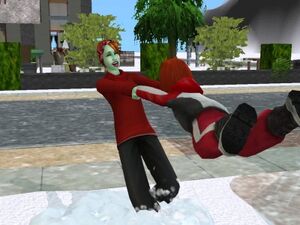 Sims ice skating