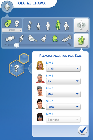 Relacionamentos familiares ts4