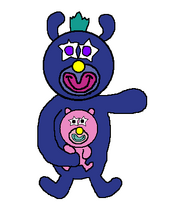 Violet with pink baby
