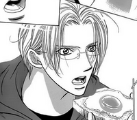 Yashiro eating his breakfast